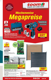 Toom Baumarkt Prospekt woche 38 Seite 1