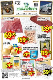Matvärlden Tensta reklamblad vecka 38 Sida 1
