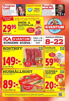 ICA Kvantum reklamblad (giltig till och med 21-09)