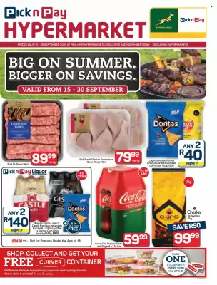 Pick n Pay Hypermarket catalogue (valid until 30-09)