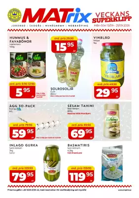 Matrix Butikerna reklamblad (giltig till och med 21-09)