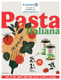 Catalogue E.Leclerc | Spécial pasta italiana page 1