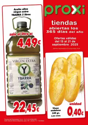 Folleto Proxi (válido hasta el 21-09)