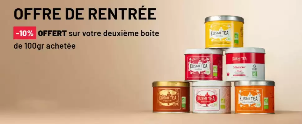Catalogue Kusmi Tea (valable jusqu'au 5-10)