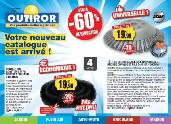 Catalogue Outiror (valable jusqu'au 31-12)