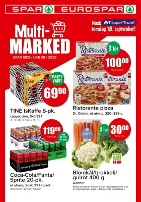 Eurospar kundeavis (gyldig til 21-09)