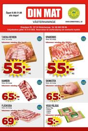 Din Mat reklamblad vecka 38 Sida 1