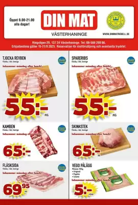 Din Mat reklamblad (giltig till och med 21-09)