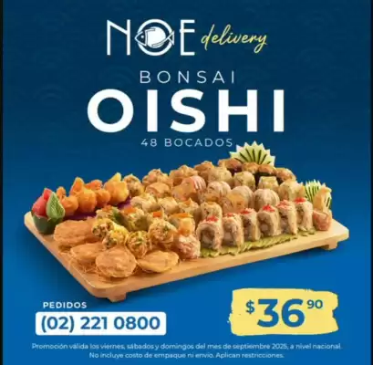 Catálogo Noe Sushi Bar (válido hasta 28-09)