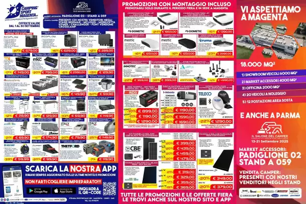 Volantino Camping Sport Magenta (valido fino al 30-09)