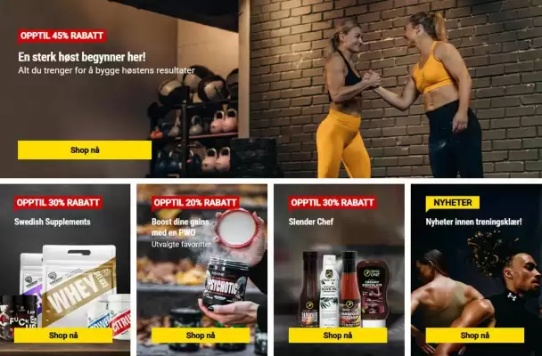 Gymgrossisten kundeavis (gyldig til 20-09)