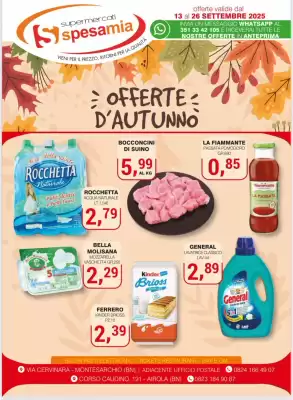 Volantino Supermercati Spesa Mia (valido fino al 26-09)