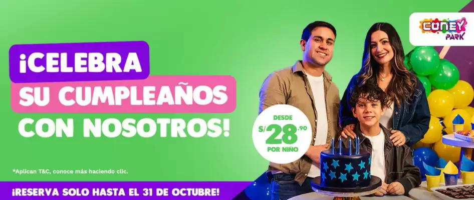 Catálogo Coney Park (válido hasta 31-10)