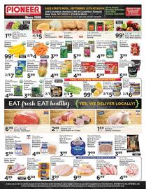 Pioneer Supermarkets weekly ad week 38 Page 1
