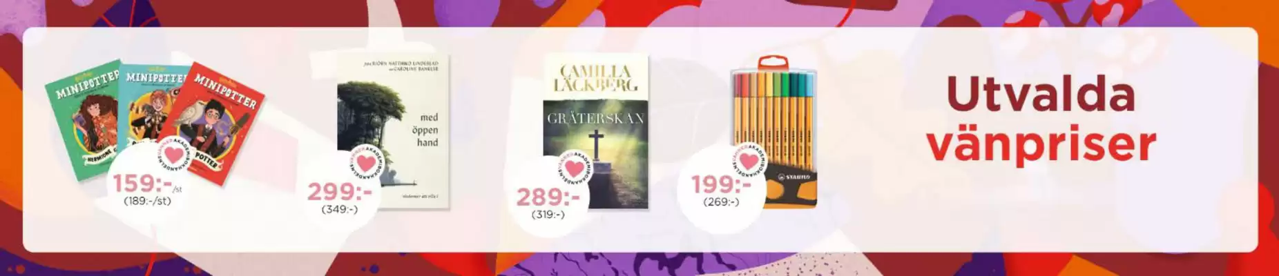 Akademibokhandeln reklamblad (giltig till och med 30-09)