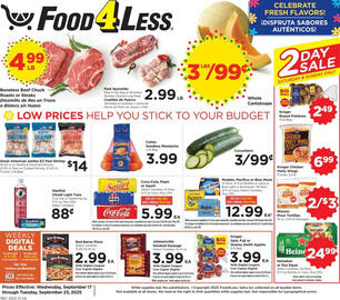 Food 4 Less weekly ad week 38 Page 1