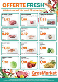 Volantino GrosMarket settimana 38 Pagina 1