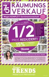 Möbel Rieger Prospekt woche 38 Seite 1