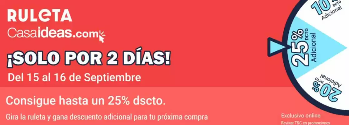 Catálogo Casaideas (válido hasta 16-09)