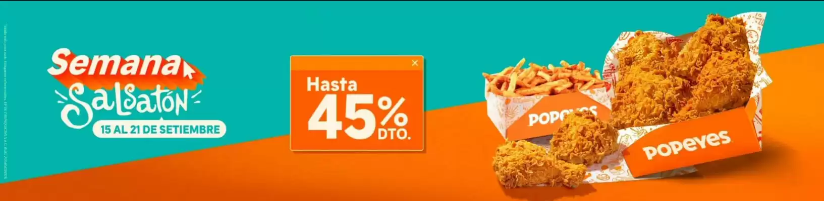 Catálogo Popeyes (válido hasta 21-09)