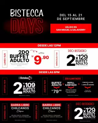 Catálogo La Bistecca (válido hasta 21-09)