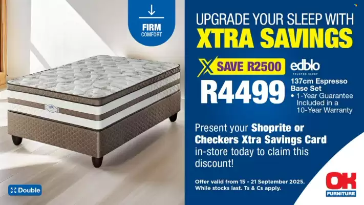 OK Furniture catalogue (valid until 21-09)