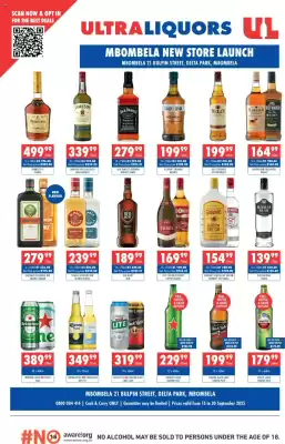 Ultra Liquors catalogue (valid until 30-09)