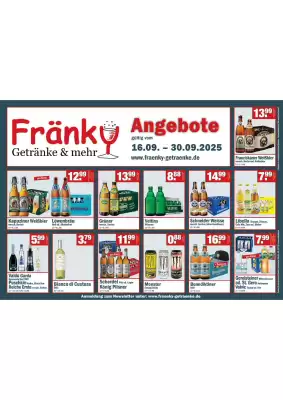 Fränky Getränke Prospekt (gültig bis 30-09)