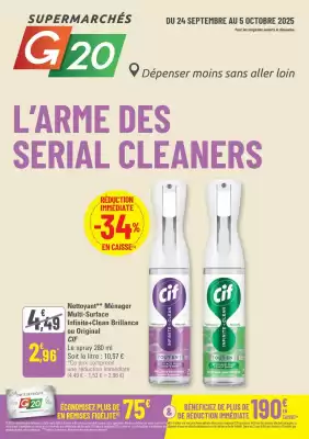 Catalogue G20 (valable jusqu'au 5-10)