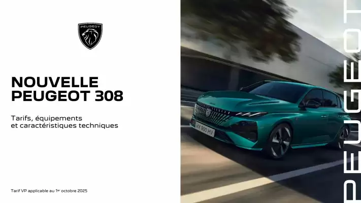 Catalogue Peugeot (valable jusqu'au 7-10)