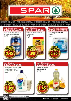 Folleto SPAR (válido hasta el 30-09)
