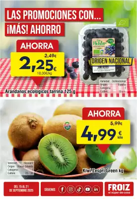 Folleto FROIZ (válido hasta el 21-09)
