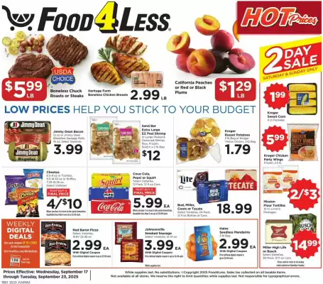 Food 4 Less weekly ad (valid until 23-09)