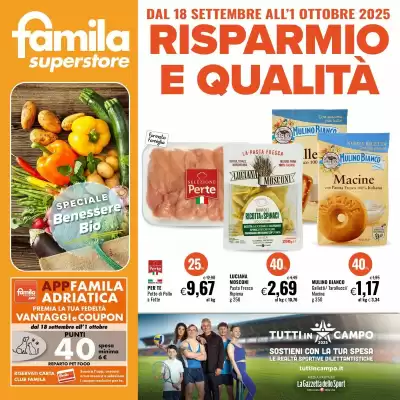 Volantino Famila Superstore (valido fino al 1-10)