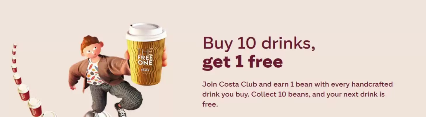 Costa Coffee leaflet (valid until 30-10)