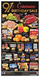 Colemans flyer week 38 Page 1