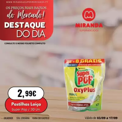 Folheto Miranda Supermercados (válido até 17-09)