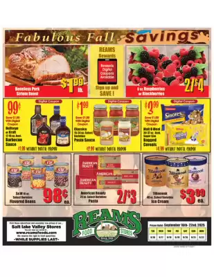 Reams weekly ad (valid until 22-09)