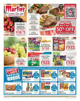 Martin's Super Markets weekly ad (valid until 20-09)