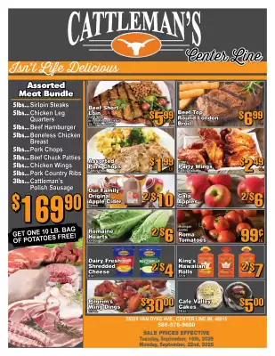 Cattleman's weekly ad (valid until 22-09)