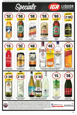 IGA Liquor catalogue (valid until 23-09)