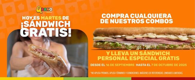 Catálogo Sandwich Qbano Página 1
