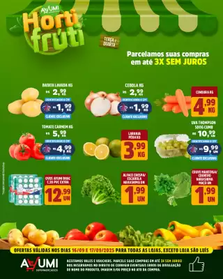 Folheto Ayumi Supermercados (válido até 17-09)