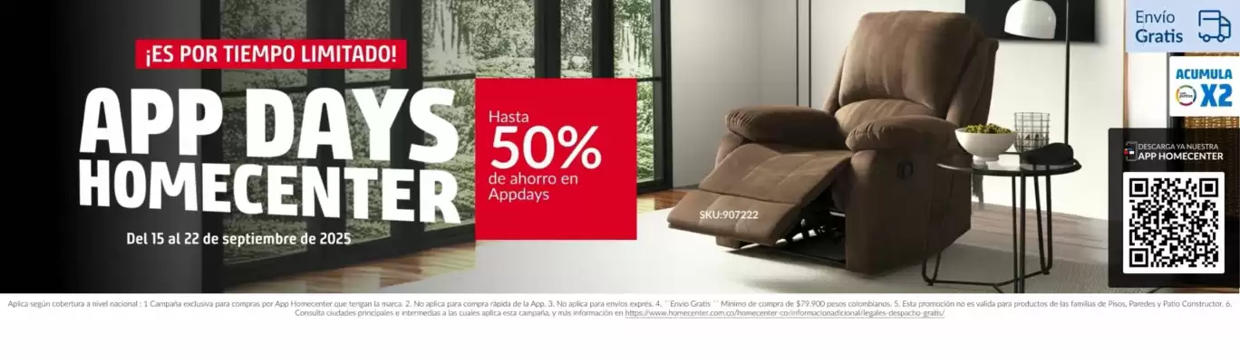 Catálogo Homecenter (válido hasta 30-09)