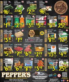 Pepper's Foods flyer week 38 Page 1