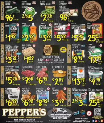 Pepper's Foods flyer (valid until 22-09)