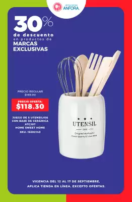 Catálogo Almacenes Anfora (válido hasta 17-09)
