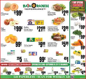 Baja Ranch weekly ad week 38 Page 1
