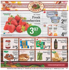 Country Grocer flyer week 38 Page 1