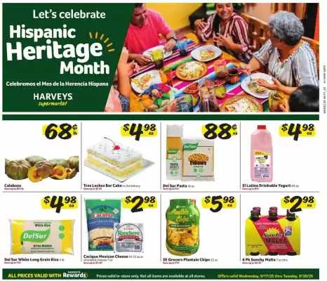 Harveys Supermarkets weekly ad (valid until 30-09)